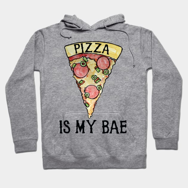 Pizza is my Bae for Valentine's Day pizza lovers Hoodie by bubbsnugg